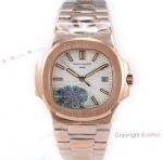 (OE) Swiss Replica Patek Philippe 5713 G Nautilus Watch Rose Gold White Face